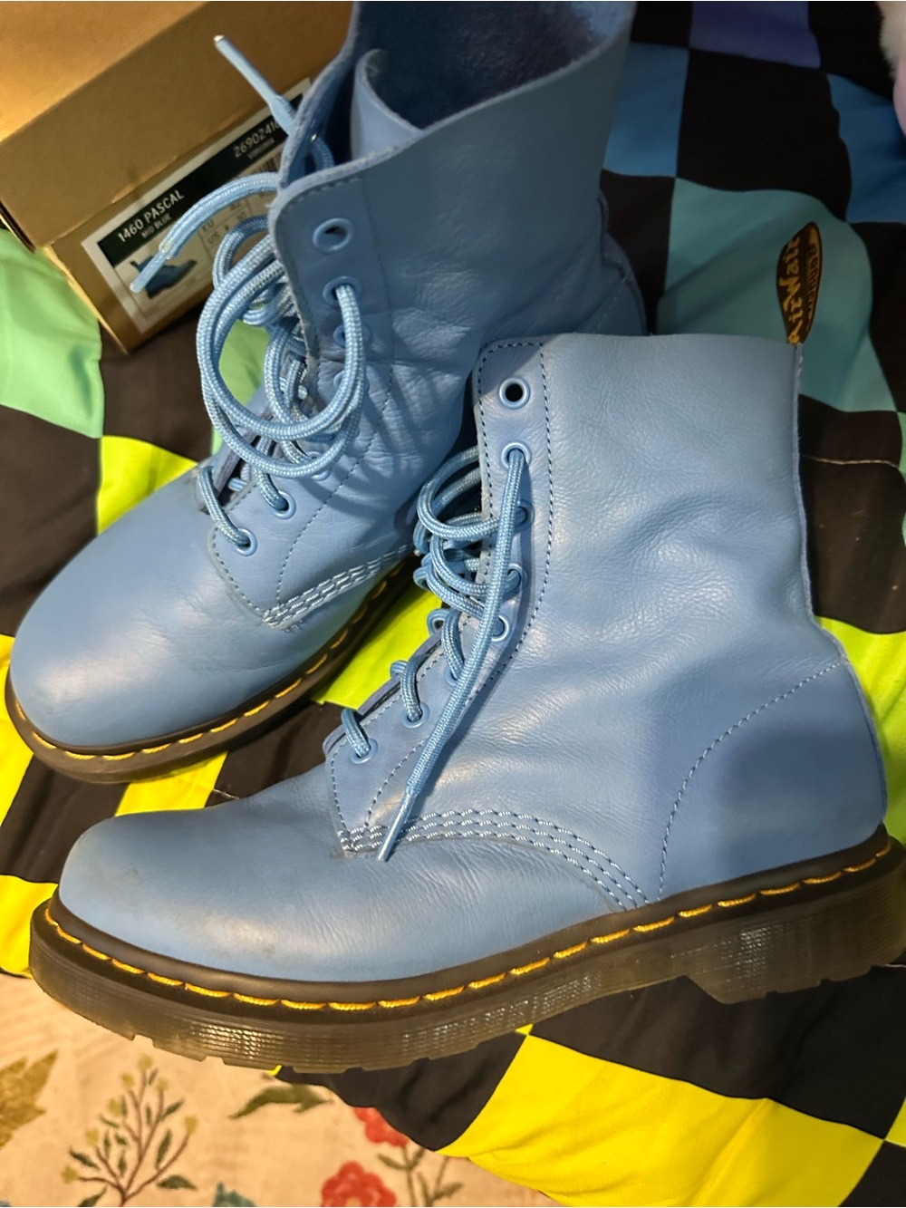 Dr. Martens 1460 Pascal Mid Blue Boots